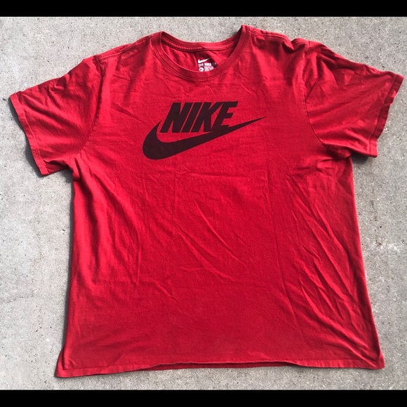 Nike Other - Nike Red Black Athletic Cut Sports Tee T-shirt